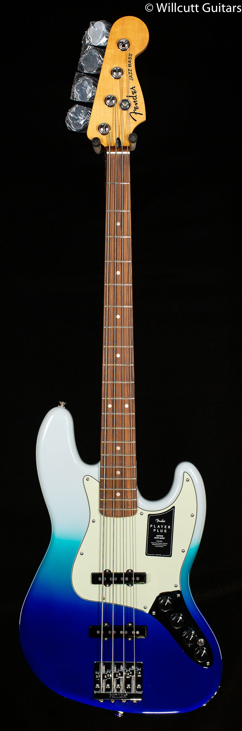 Fender Player Plus Jazz Bass Pau Ferro Fingerboard Belair Blue Bass Guitar (783)