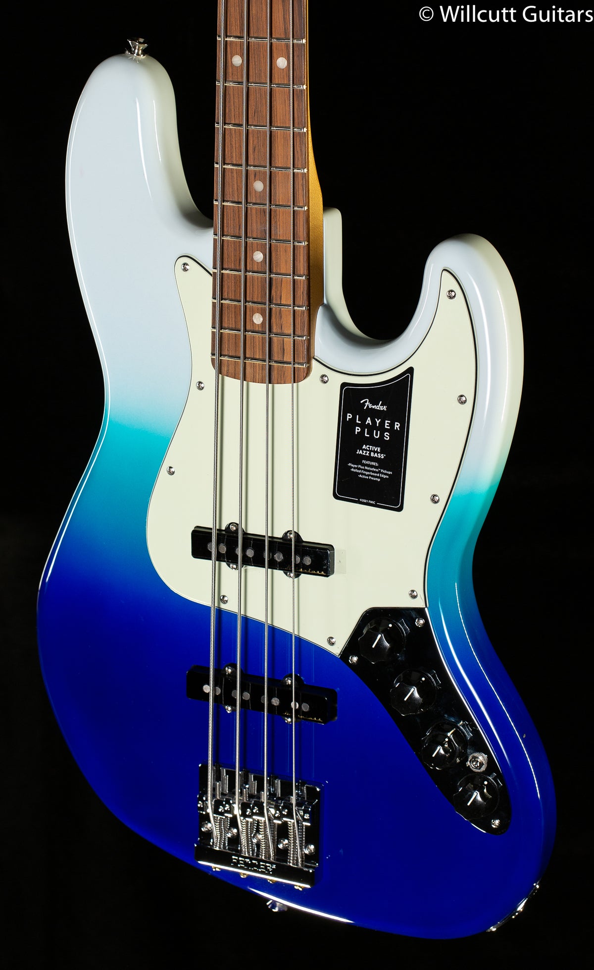 Fender Player Plus Jazz Bass Pau Ferro Fingerboard Belair Blue Bass Guitar (783)