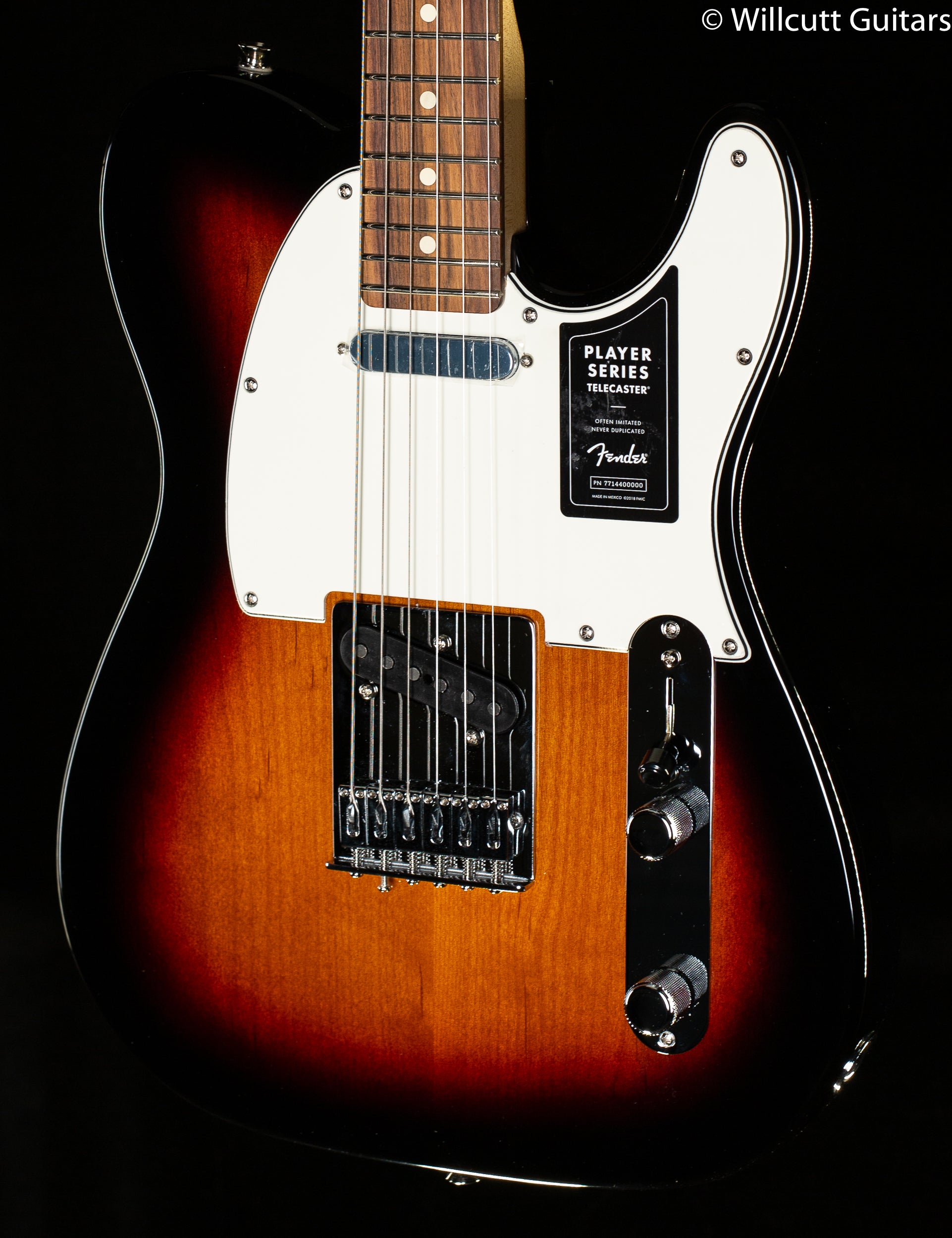 Fender Player Telecaster PF 3-Color Sunburst - Willcutt Guitars
