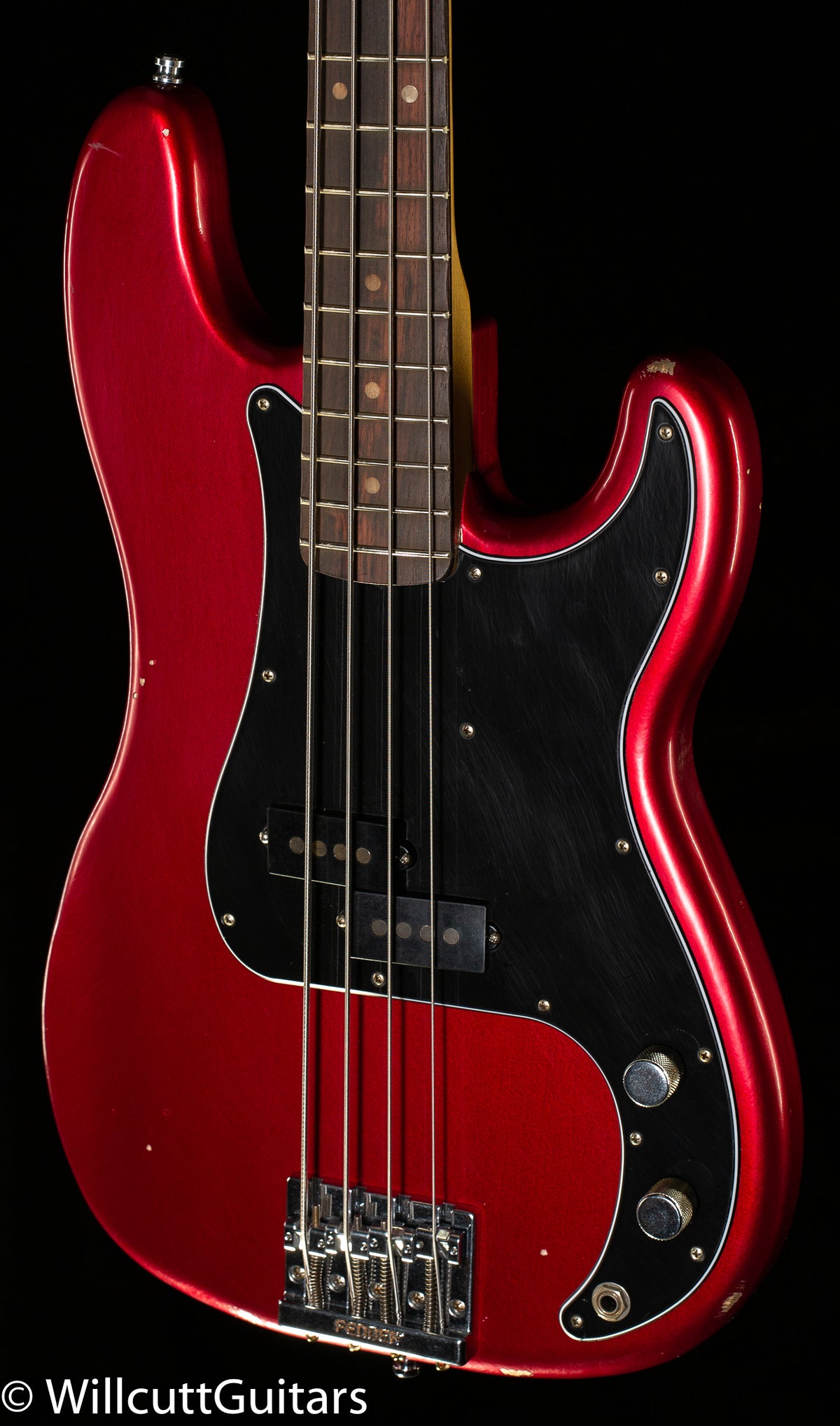Fender Nate Mendel P Bass Candy Apple Red Bass Guitar