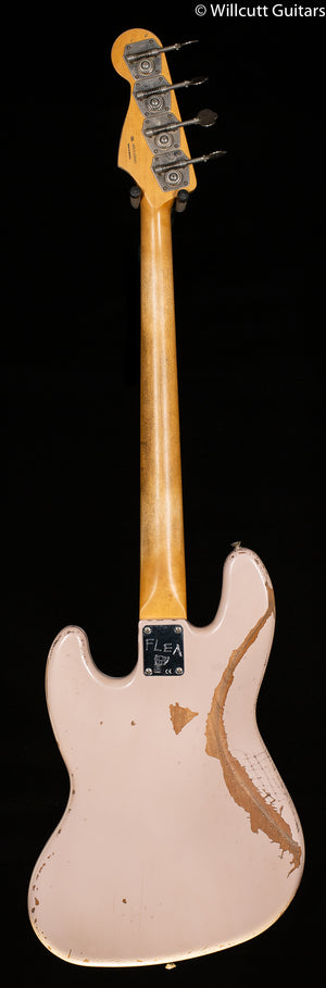 Fender Flea Jazz Bass, Rosewood Fingerboard, Road Worn Shell Pink Bass Guitar