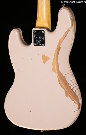 Fender Flea Jazz Bass, Rosewood Fingerboard, Road Worn Shell Pink Bass Guitar