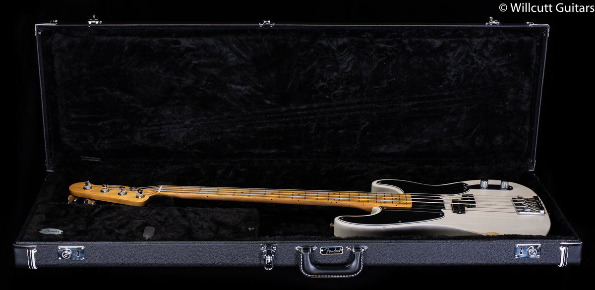Fender Mike Dirnt Road Worn Precision Bass White Blonde Bass Guitar (862)