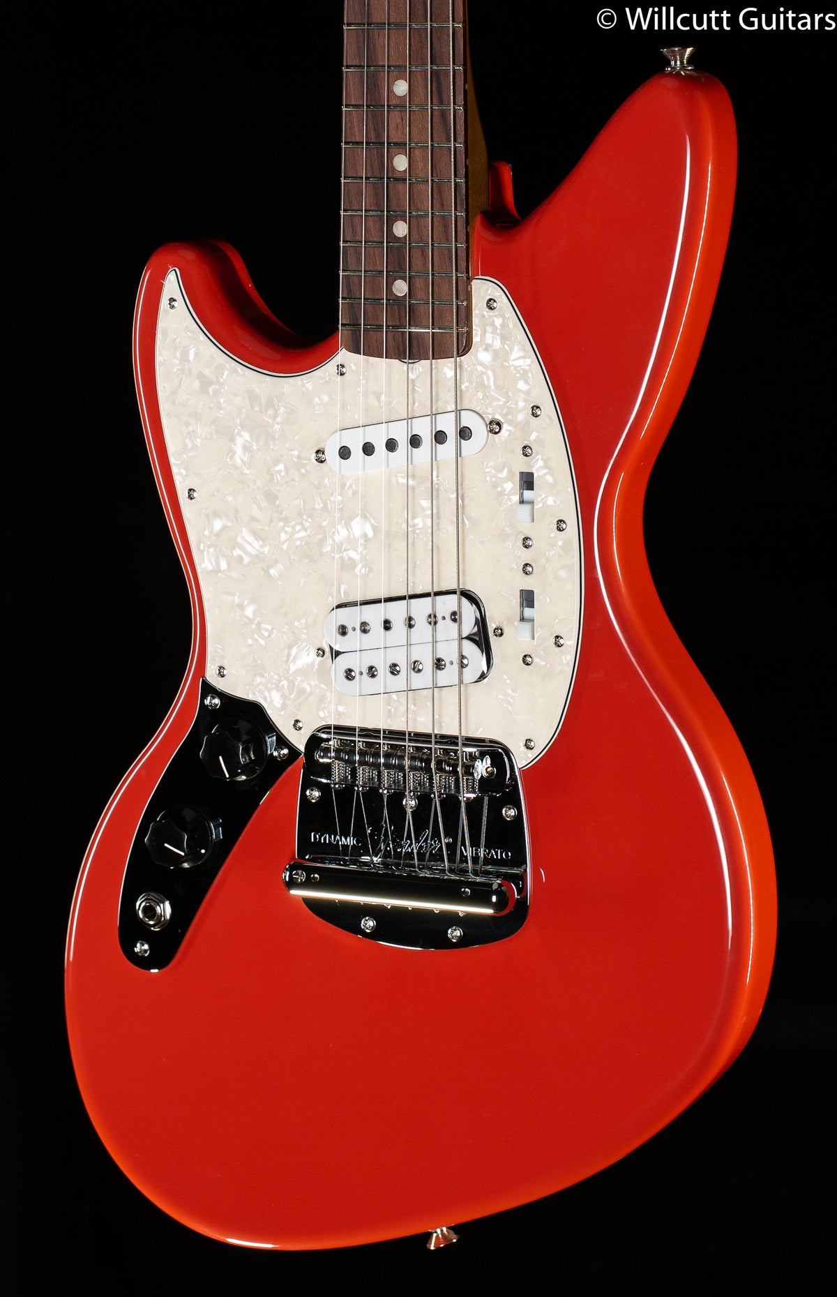 Fender Kurt Cobain Jag-Stang Rosewood Fingerboard Fiesta Red Left-Hand (234)