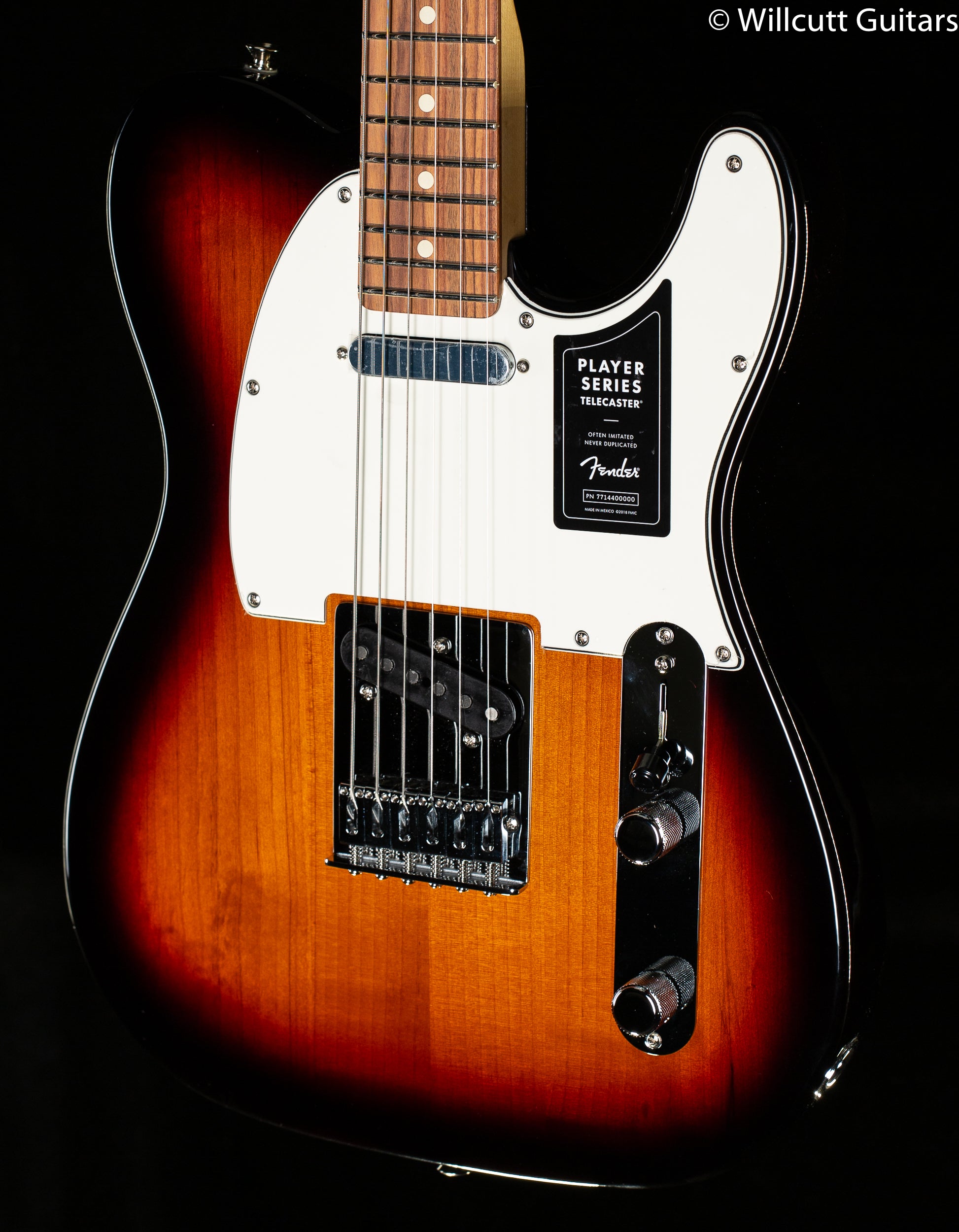 Fender Player Telecaster PF 3-Color Sunburst - Willcutt Guitars Fender Player Telecaster PF 3-Color Sunburst - Willcutt Guitars