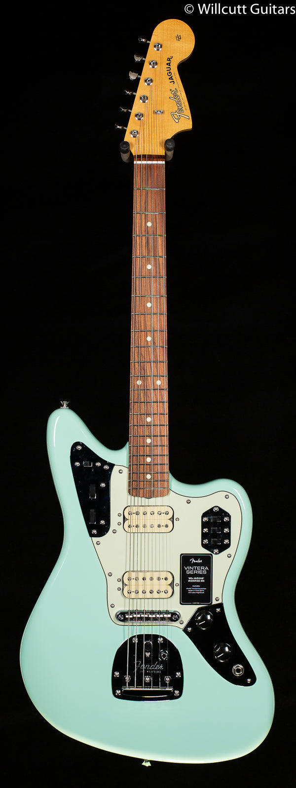 Fender Vintera 60s Jaguar Modifed HH Surf Green - Willcutt Guitars