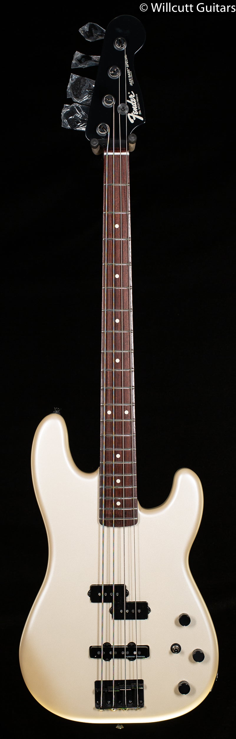 Fender Duff McKagan Precision Bass, Rosewood Fingerboard, Pearl White (216) Bass Guitar
