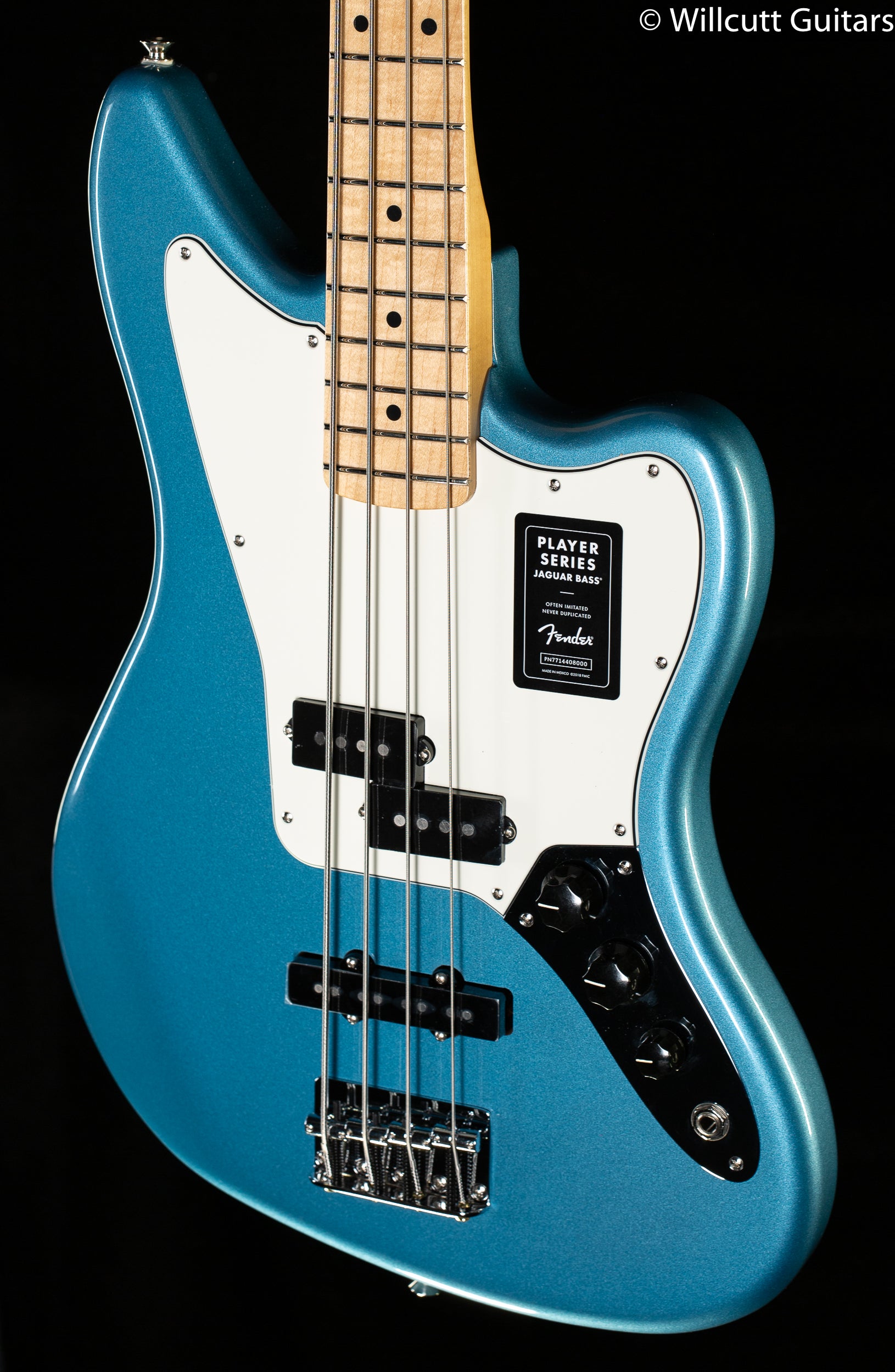 Fender Player Jaguar Bass Tidepool Bass Guitar - Willcutt Guitars