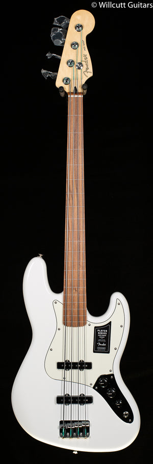 Fender Player Jazz Bass Fretless Pau Ferro Polar White Bass Guitar