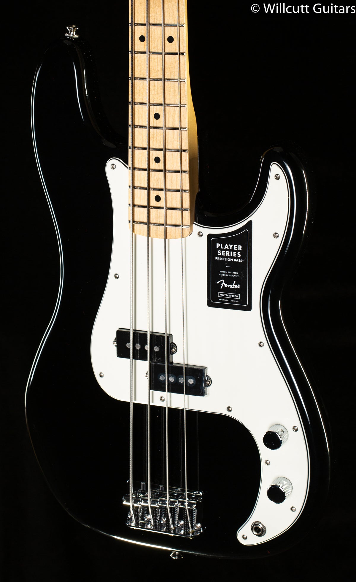 Fender Player Precision Bass Black Maple Bass Guitar