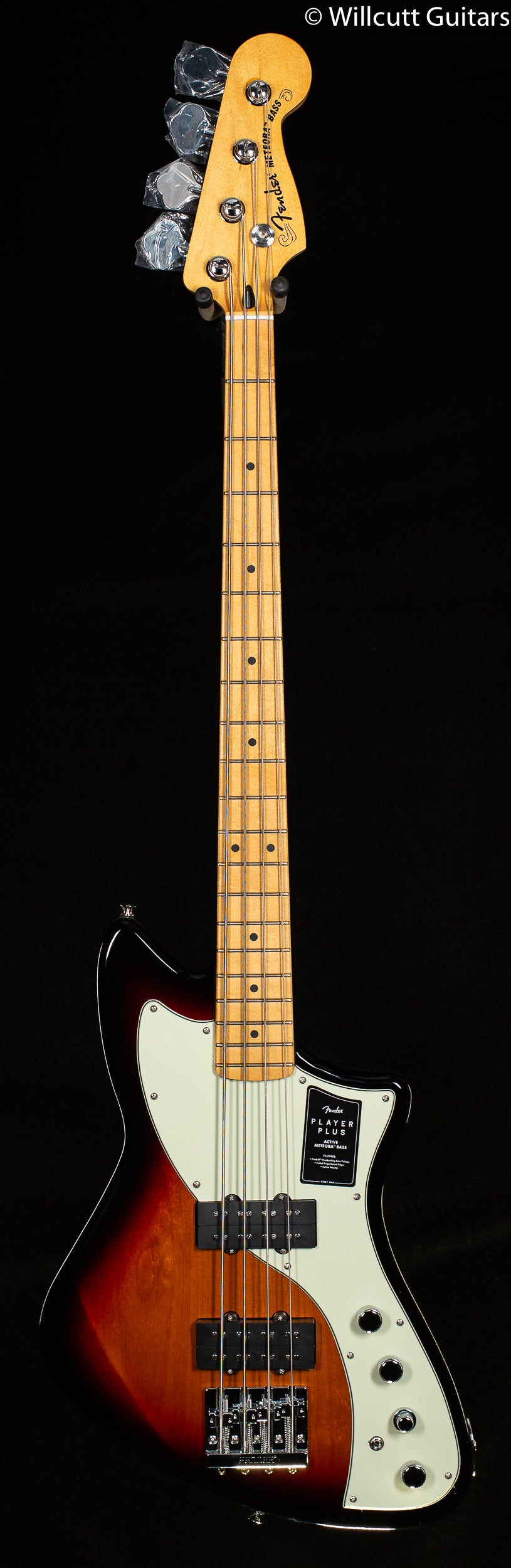 Fender Player Plus Active Meteora Bass Maple Fingerboard 3-Color Sunburst Bass Guitar (224)