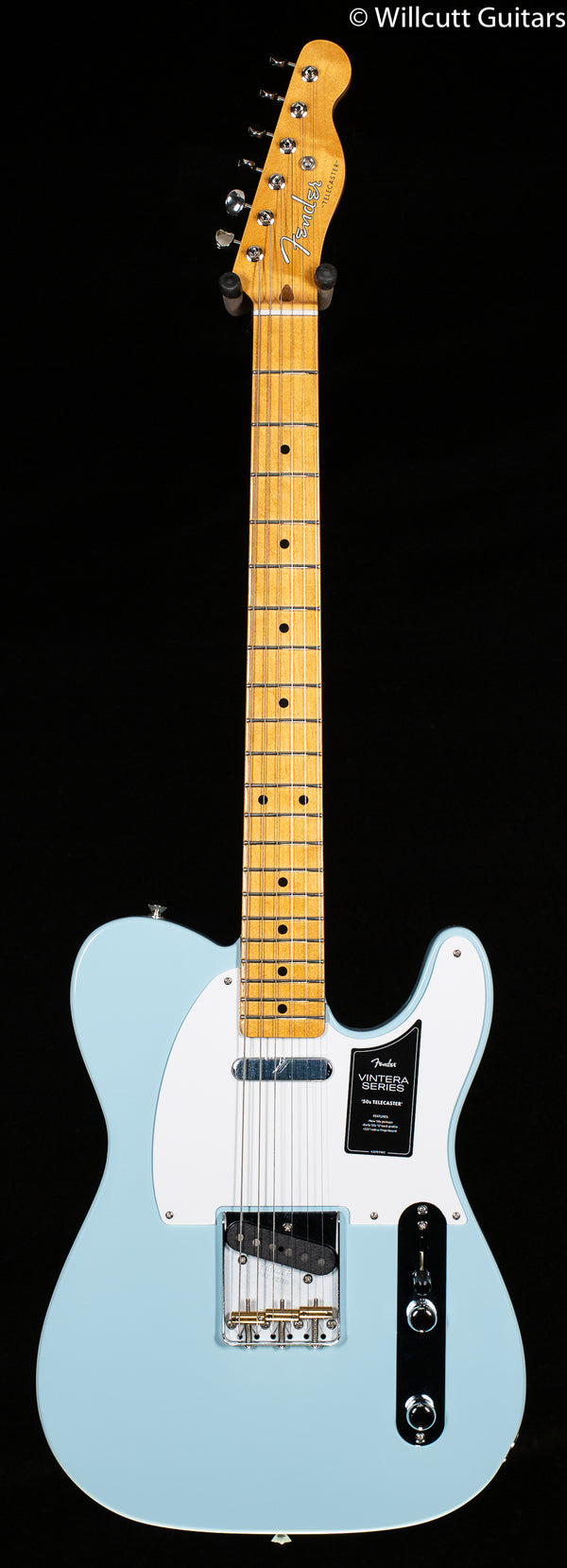 ギター Fender Vintera 50s Telecaster Sonic Blue Fender Vintera II '60s Telecaster Electric Guitar Sonic Blue