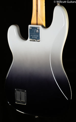 Fender Player Plus Precision Bass Maple Fingerboard Silver Smoke Bass Guitar