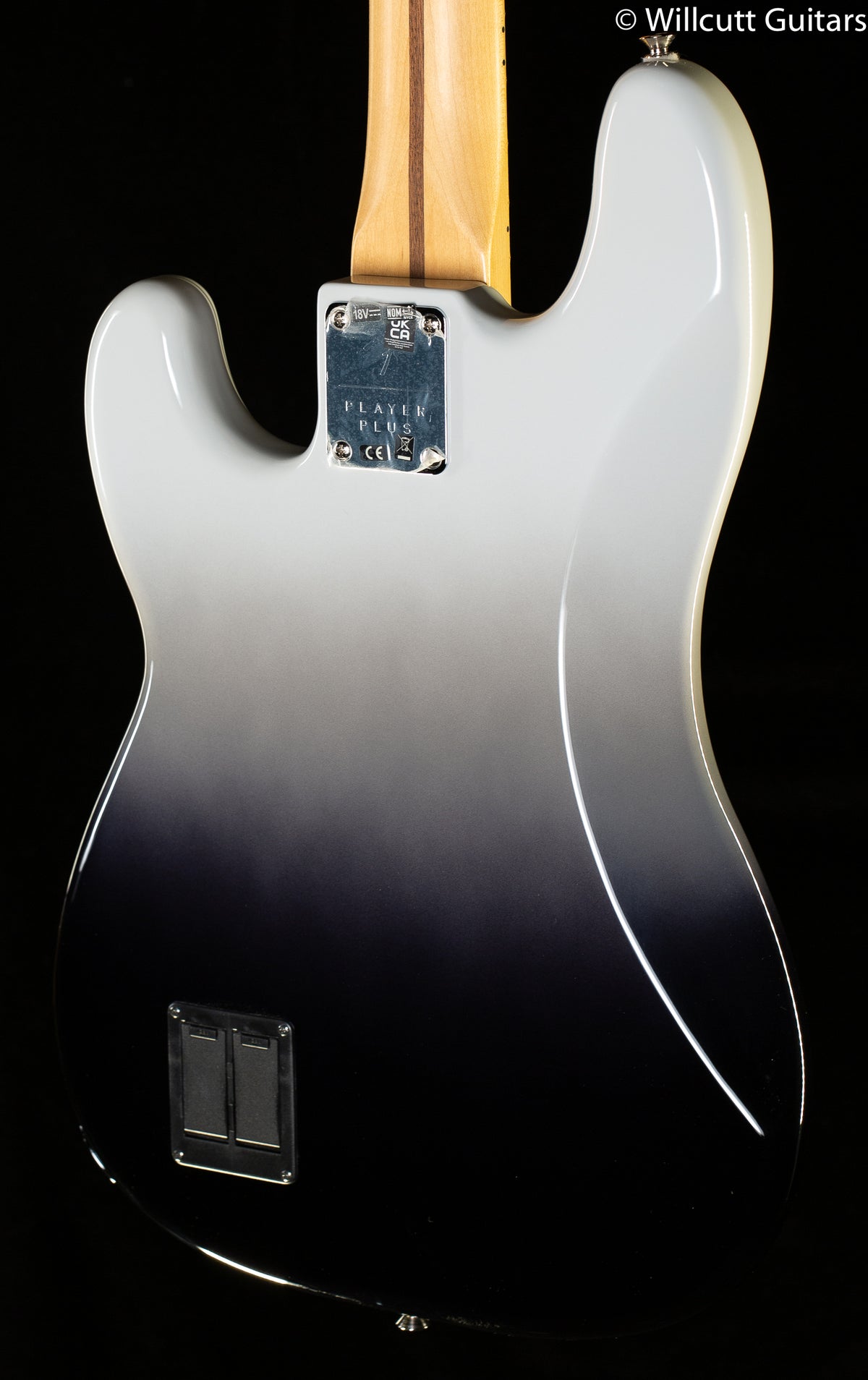 Fender Player Plus Precision Bass Maple Fingerboard Silver Smoke Bass Guitar