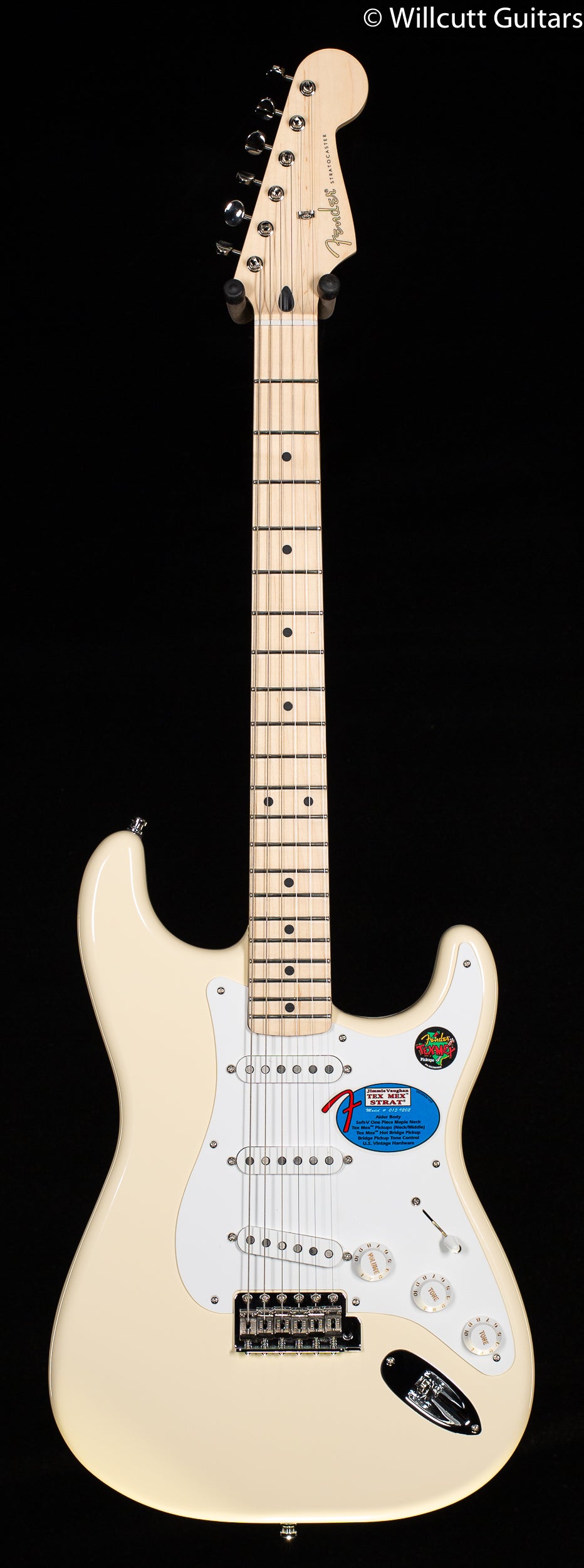 Fender Jimmie Vaughan Tex Mex Stratocaster Olympic White