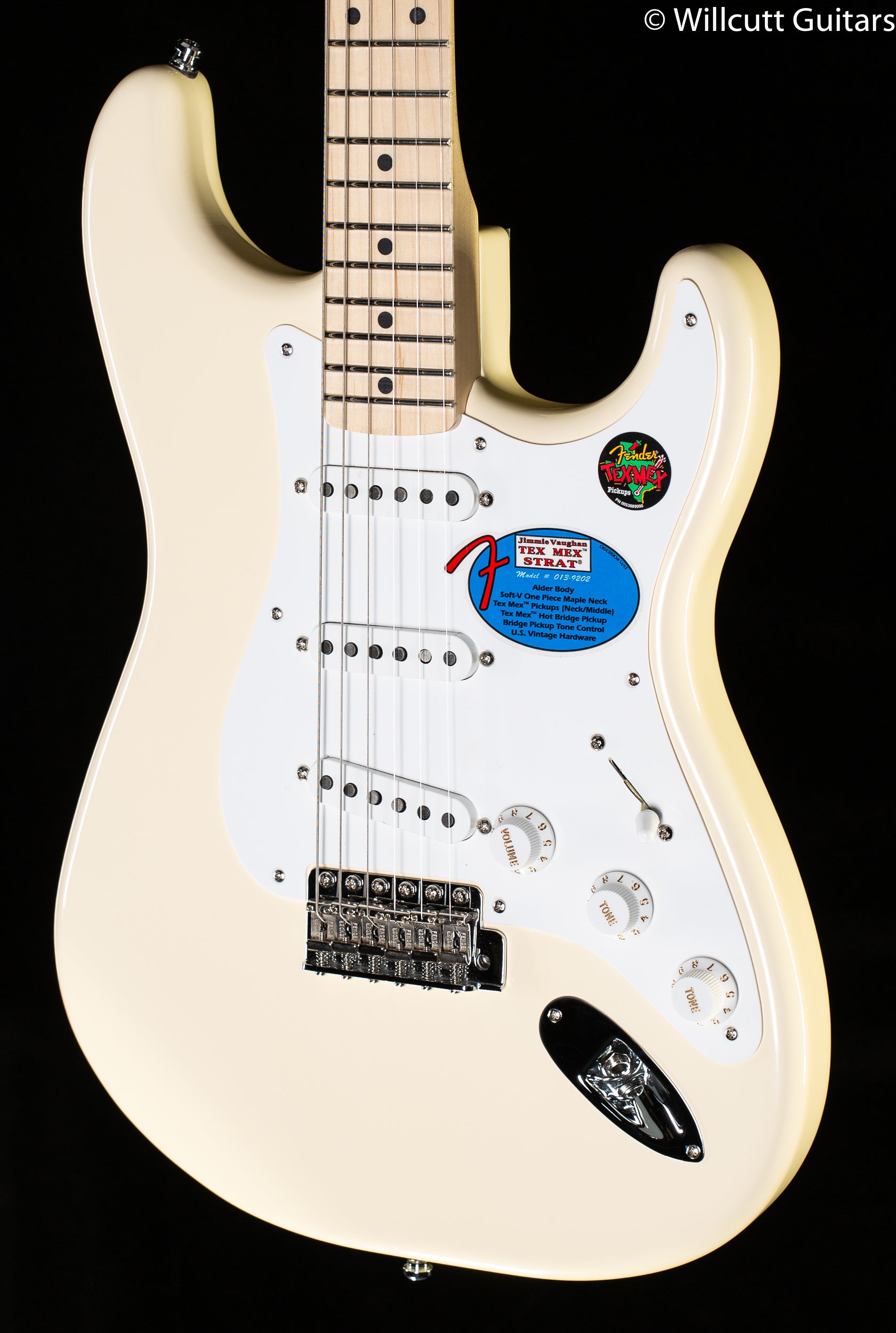 Fender USAJimmie Vaughan Tex-Mex™ Strat®Olympic Whiteフェンダー-