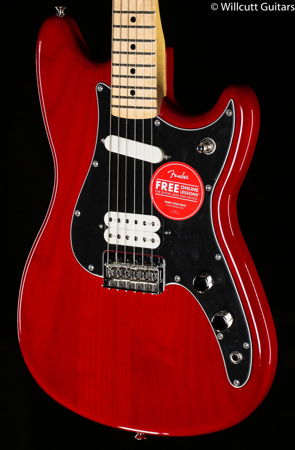 Fender Player Duo-Sonic HS Maple Fingerboard Crimson Red Transparent (443)
