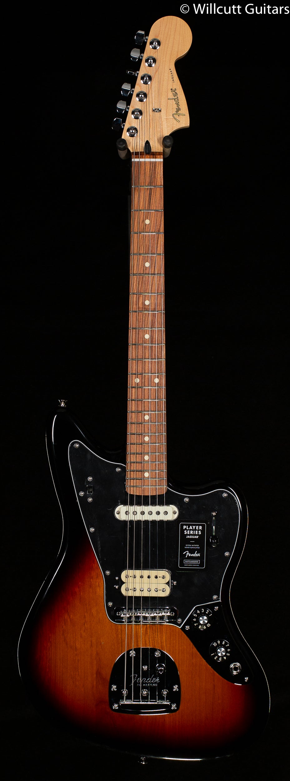 mammal klatre filthy Fender Player Jaguar, Pau Ferro Fingerboard 3 Color Sunburst - Willcutt  Guitars