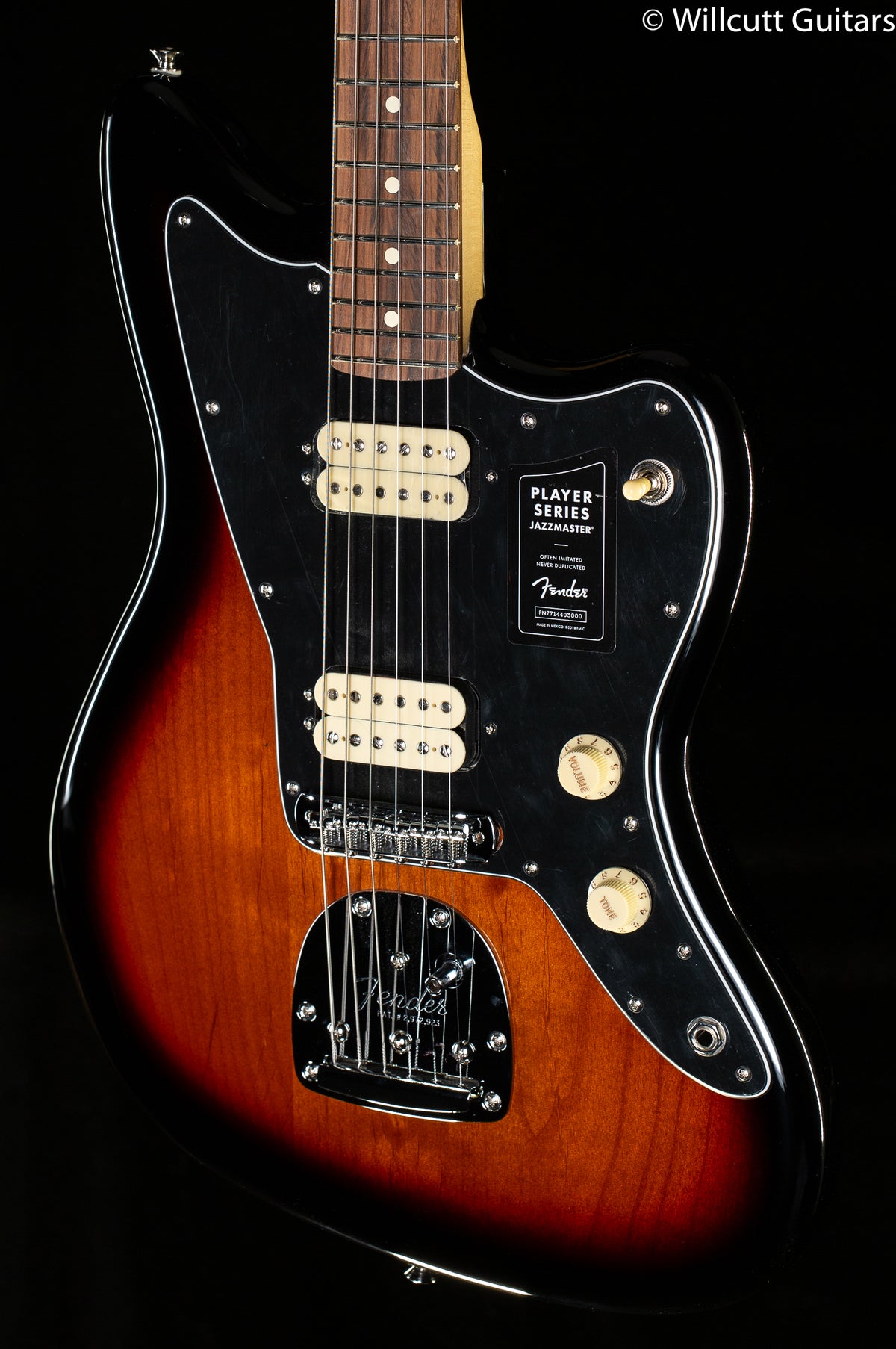 Fender Player Jazzmaster 3-Color Sunburst  Pau Ferro Fingerboard (089)