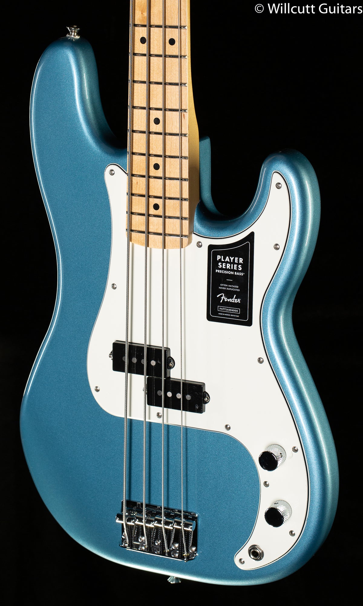 Fender Player Precision Bass Tidepool Maple Bass Guitar - Willcutt