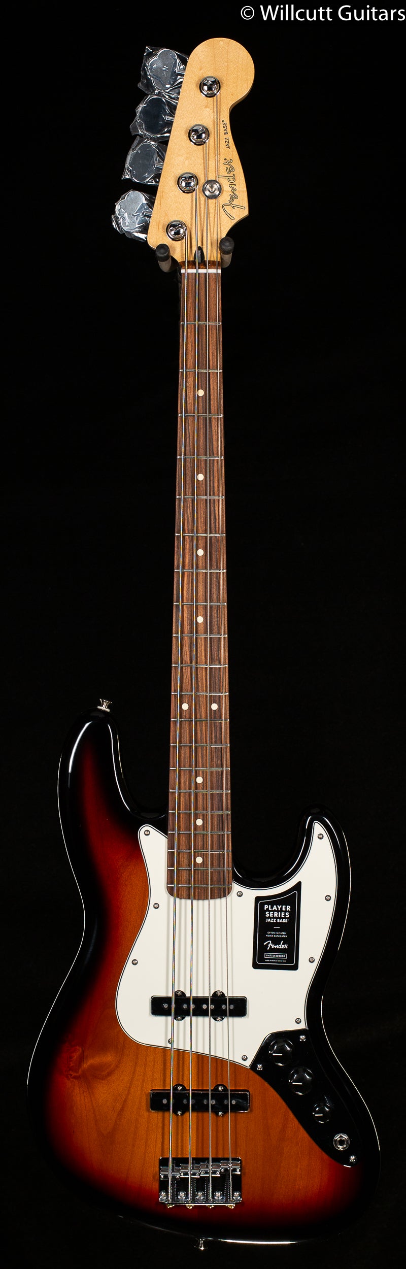 Fender Player Jazz Bass 3-Color Sunburst Pau Ferro Bass Guitar (170)