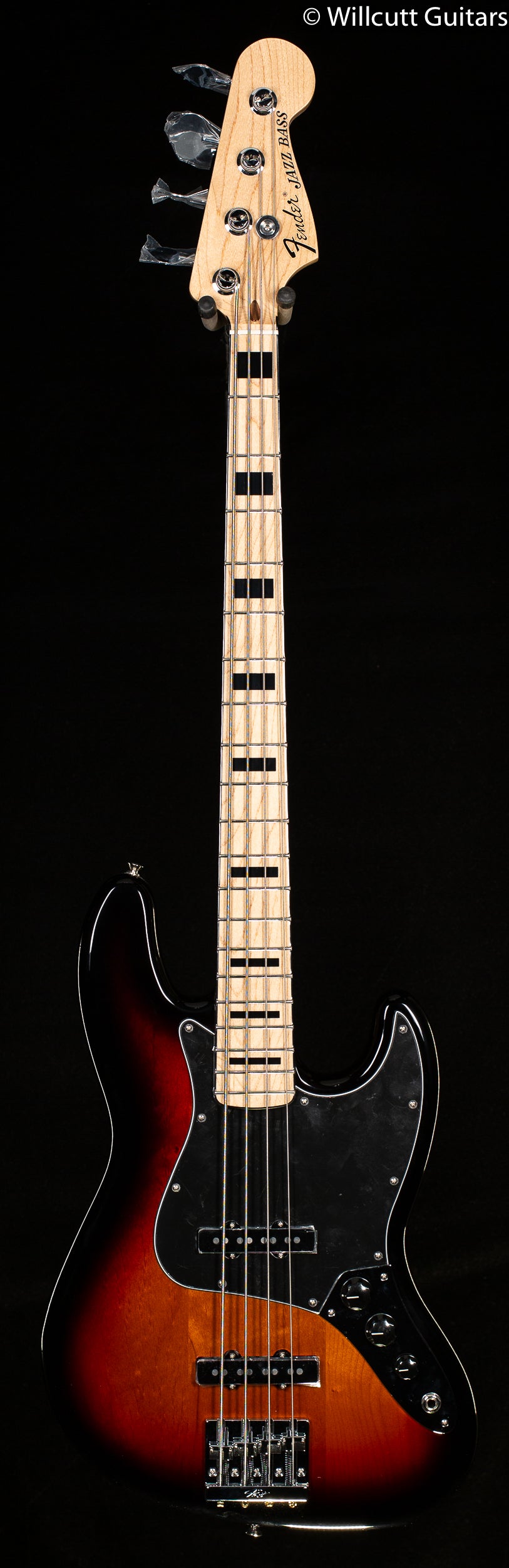 Fender Geddy Lee Jazz Bass 3-Tone Sunburst Maple Bass Guitar