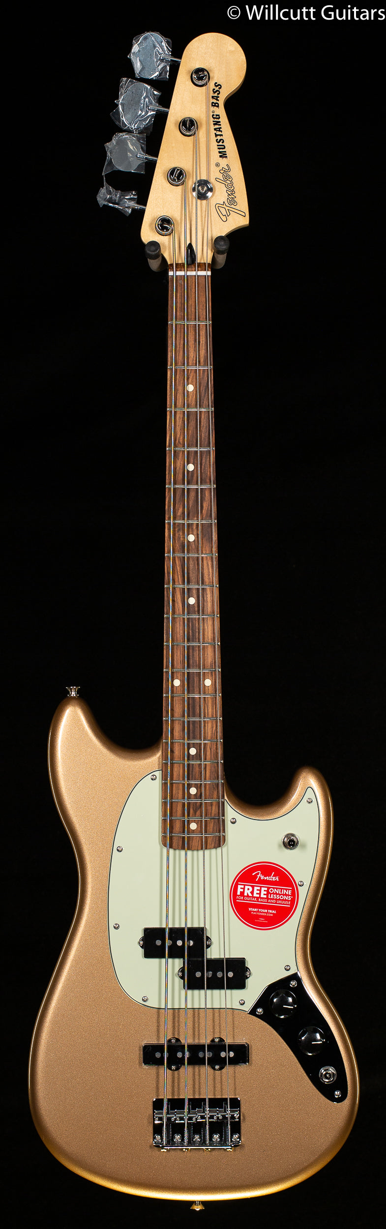 Fender Player Mustang Bass PJ Firemist Gold