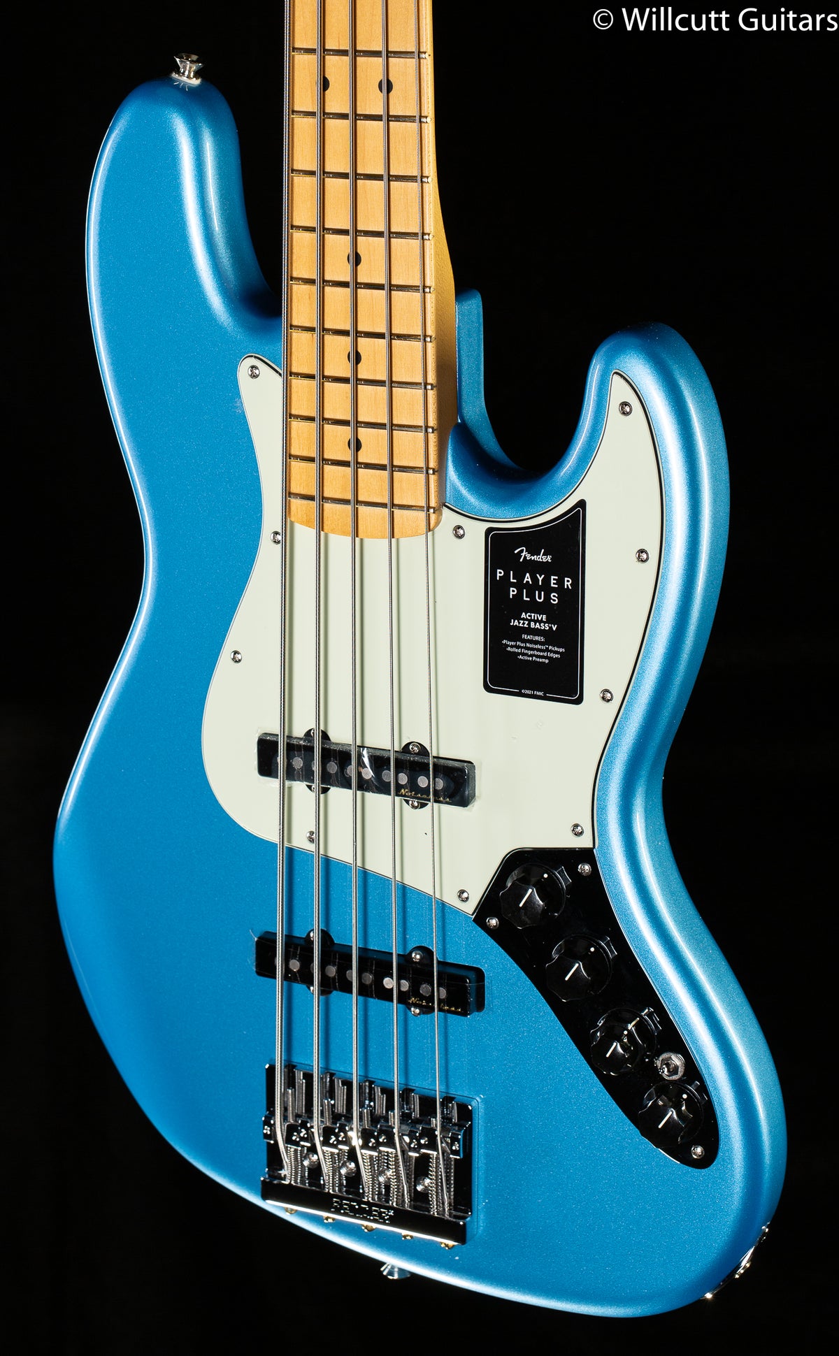 Fender Player Plus Jazz Bass V Maple Fingerboard Opal Spark Bass Guitar (581)