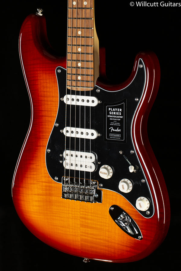 Fender Player Stratocaster HSS Plus Top, Pau Ferro Fingerboard