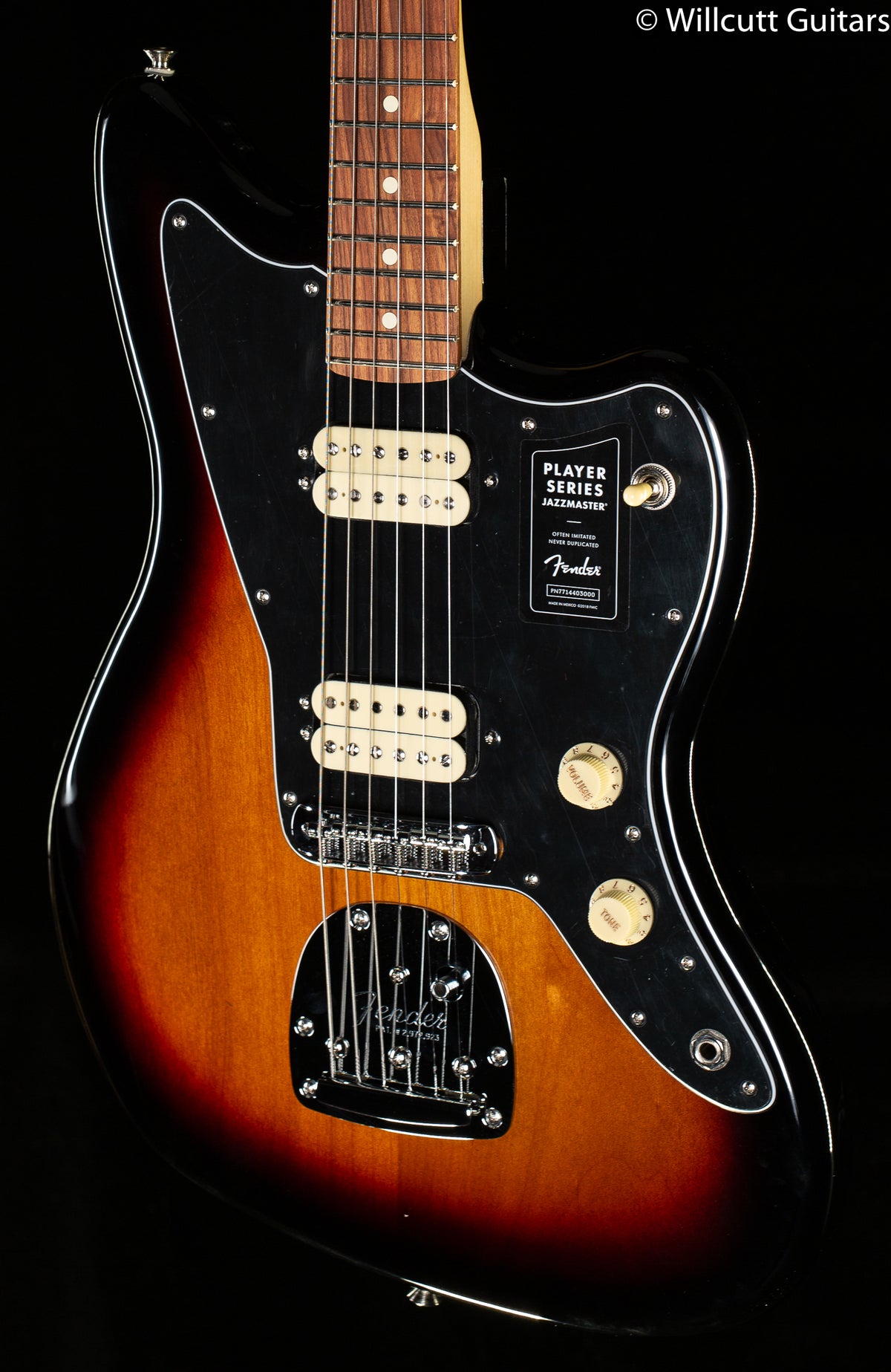 Fender Player Jazzmaster 3-Color Sunburst  Pau Ferro Fingerboard (340)