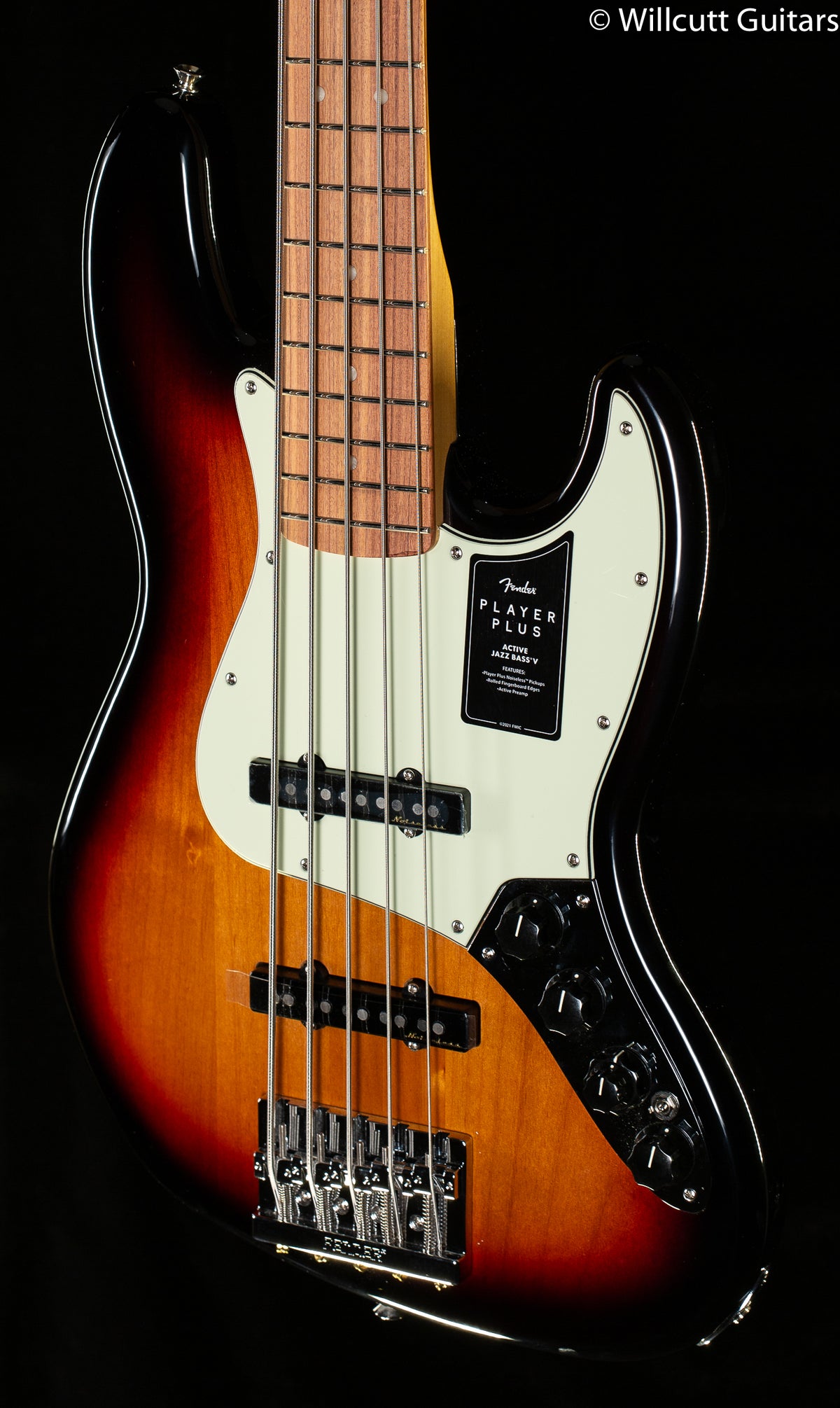 Fender Player Plus Jazz Bass V Pau Ferro Fingerboard 3-Tone Sunburst (675)
