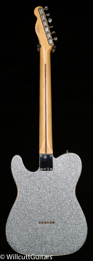 Fender Brad Paisley Road Worn Telecaster, Maple Fingerboard, Silver Sparkle (193)