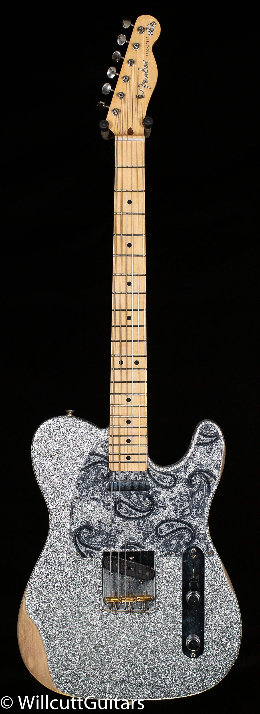 Fender Brad Paisley Road Worn Telecaster, Maple Fingerboard, Silver Sparkle (194)