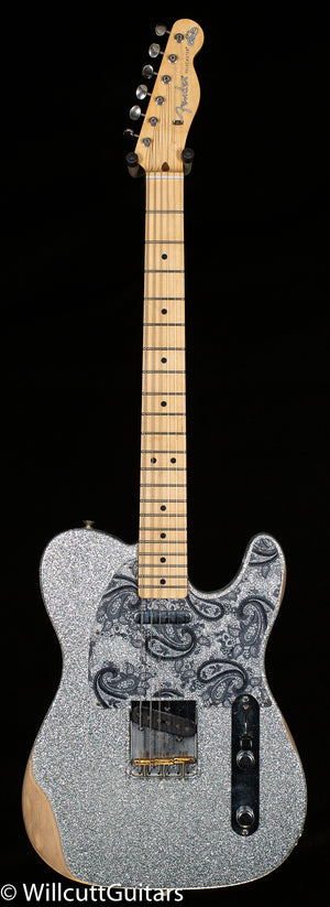 Fender Brad Paisley Road Worn Telecaster, Maple Fingerboard, Silver Sparkle (194)