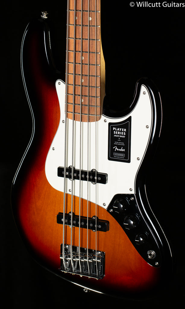 ベース VANGUARD JAZZ BASS MODEL Fender Player Jazz Bass V Pau Ferro Fingerboard 3-Color Sunburst