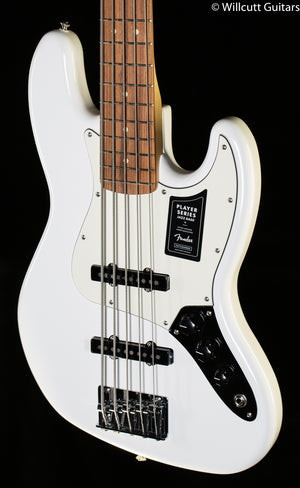 Fender Player Jazz Bass V Pau Ferro Fingerboard Polar White (962) Bass Guitar