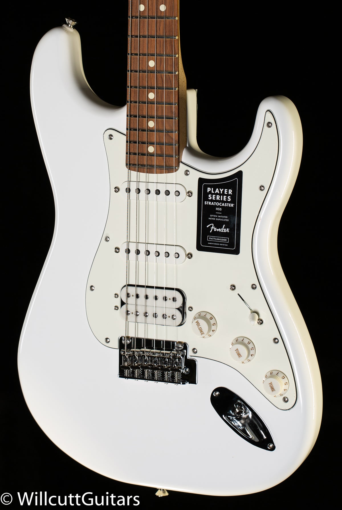 Fender Player Stratocaster HSS, Pau Ferro Fingerboard, Polar White (388)