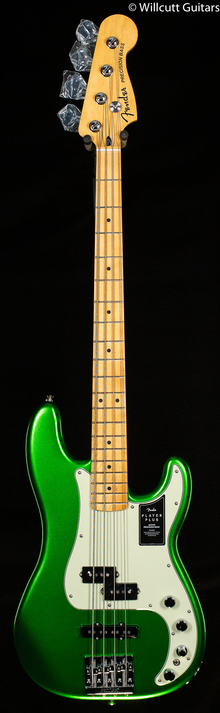 Fender Player Plus Precision Bass Maple Fingerboard Cosmic Jade (863) -  Willcutt Guitars