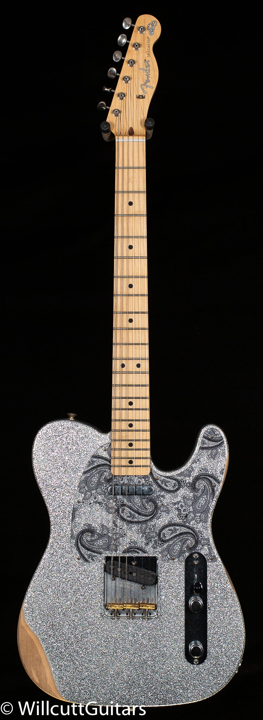 Fender Brad Paisley Road Worn Telecaster, Maple Fingerboard, Silver Sparkle (944)