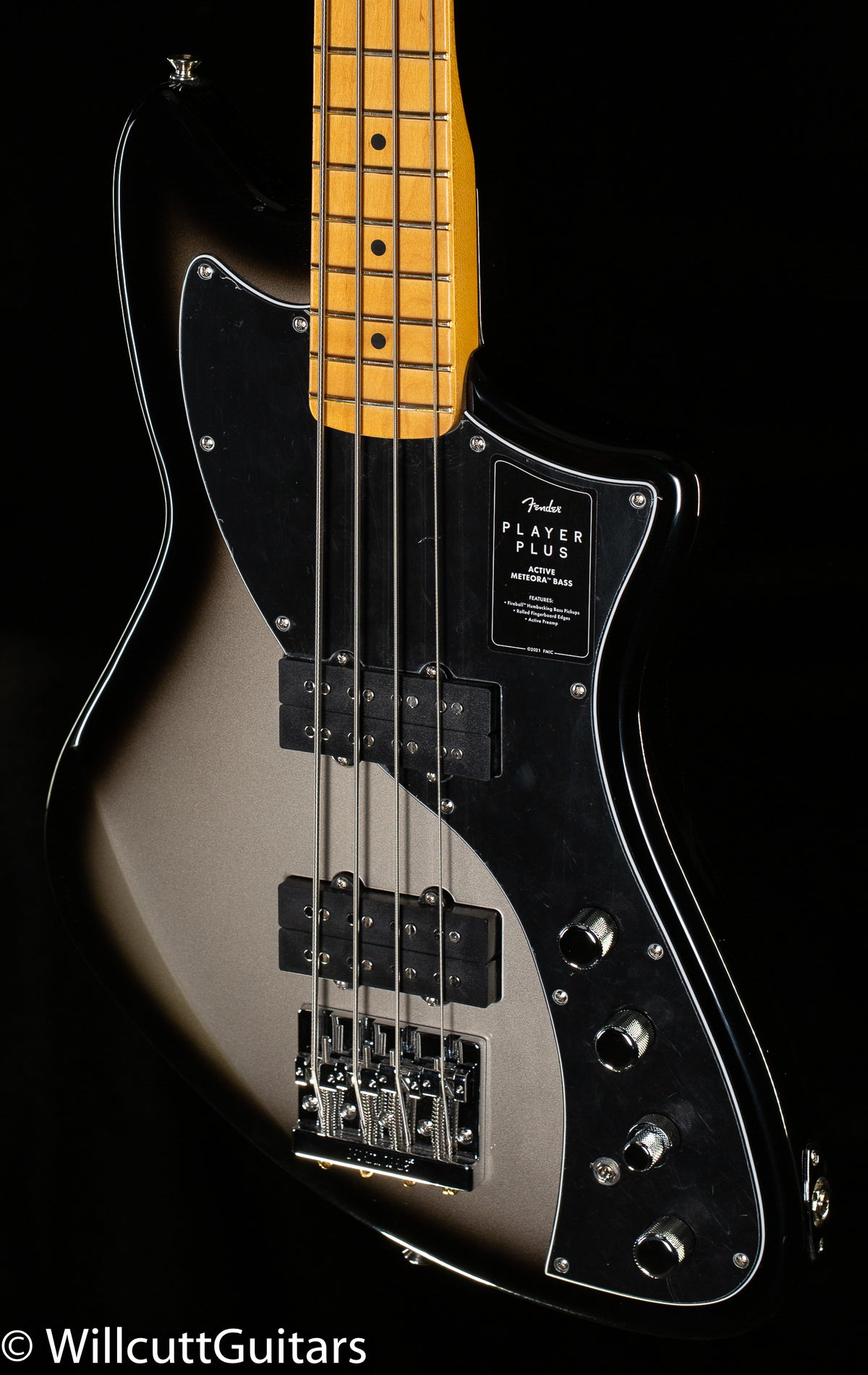 Fender Player Plus Active Meteora Bass Maple Fingerboard Silverburst (097)