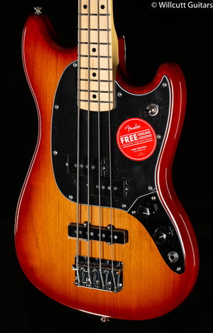 Fender Player Mustang Bass PJ Maple Fingerboard Sienna Sunburst (755) Bass Guitar