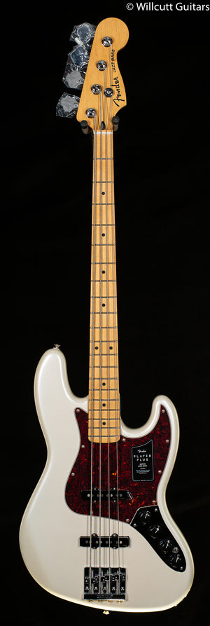 Fender Player Plus Jazz Bass Maple Fingerboard Olympic Pearl (841) Bass Guitar