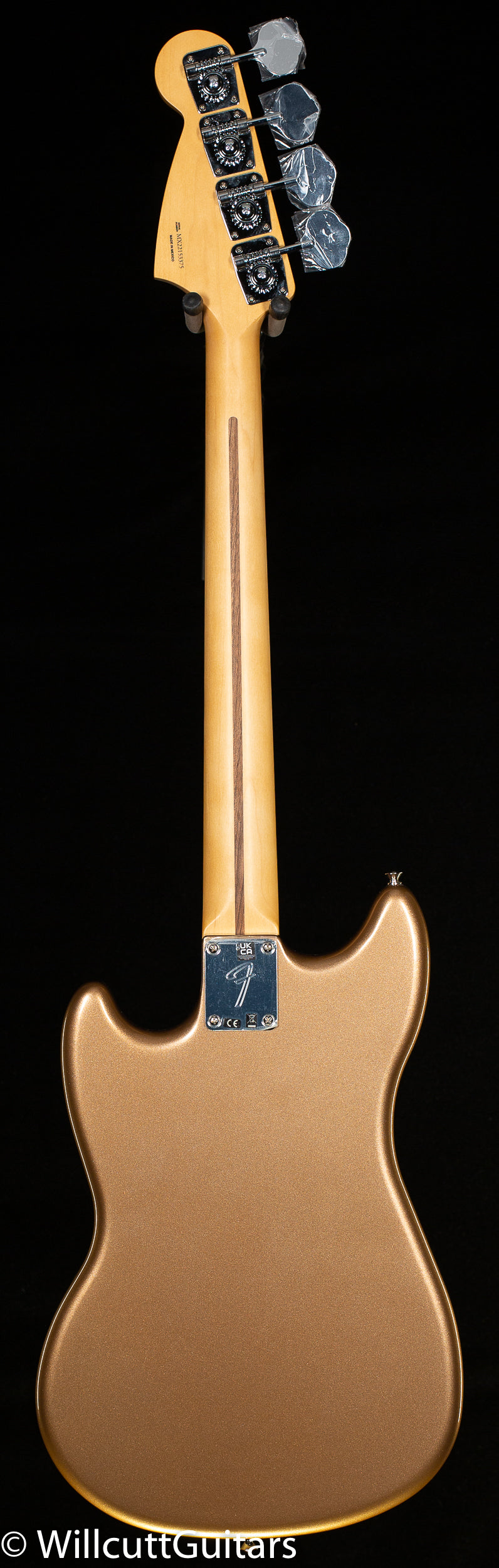 Fender Player Mustang Bass PJ Pau Ferro Fingerboard Firemist Gold (375) Bass Guitar
