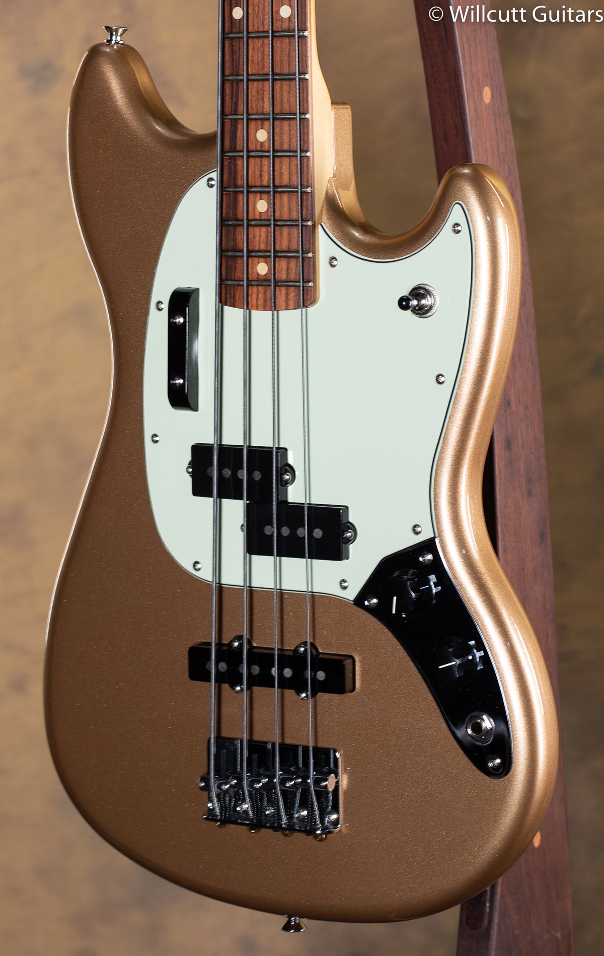 Fender Player Mustang Bass PJ Firemist Gold