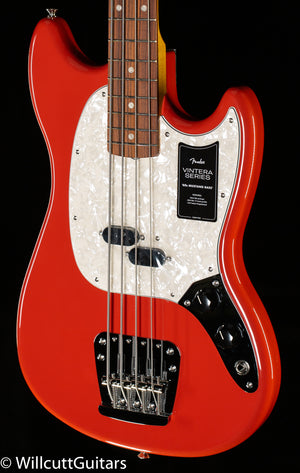 Fender Vintera '60s Mustang Bass Pau Ferro Fingerboard Fiesta Red (992) Bass Guitar