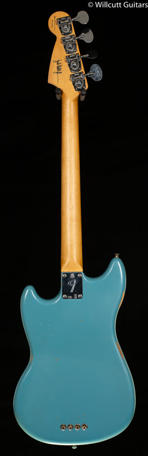 Fender JMJ Road Worn Mustang Bass Rosewood Fingerboard Faded Daphne Blue (779)