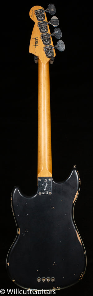 Fender JMJ Road Worn Mustang Bass Black (985) Bass Guitar