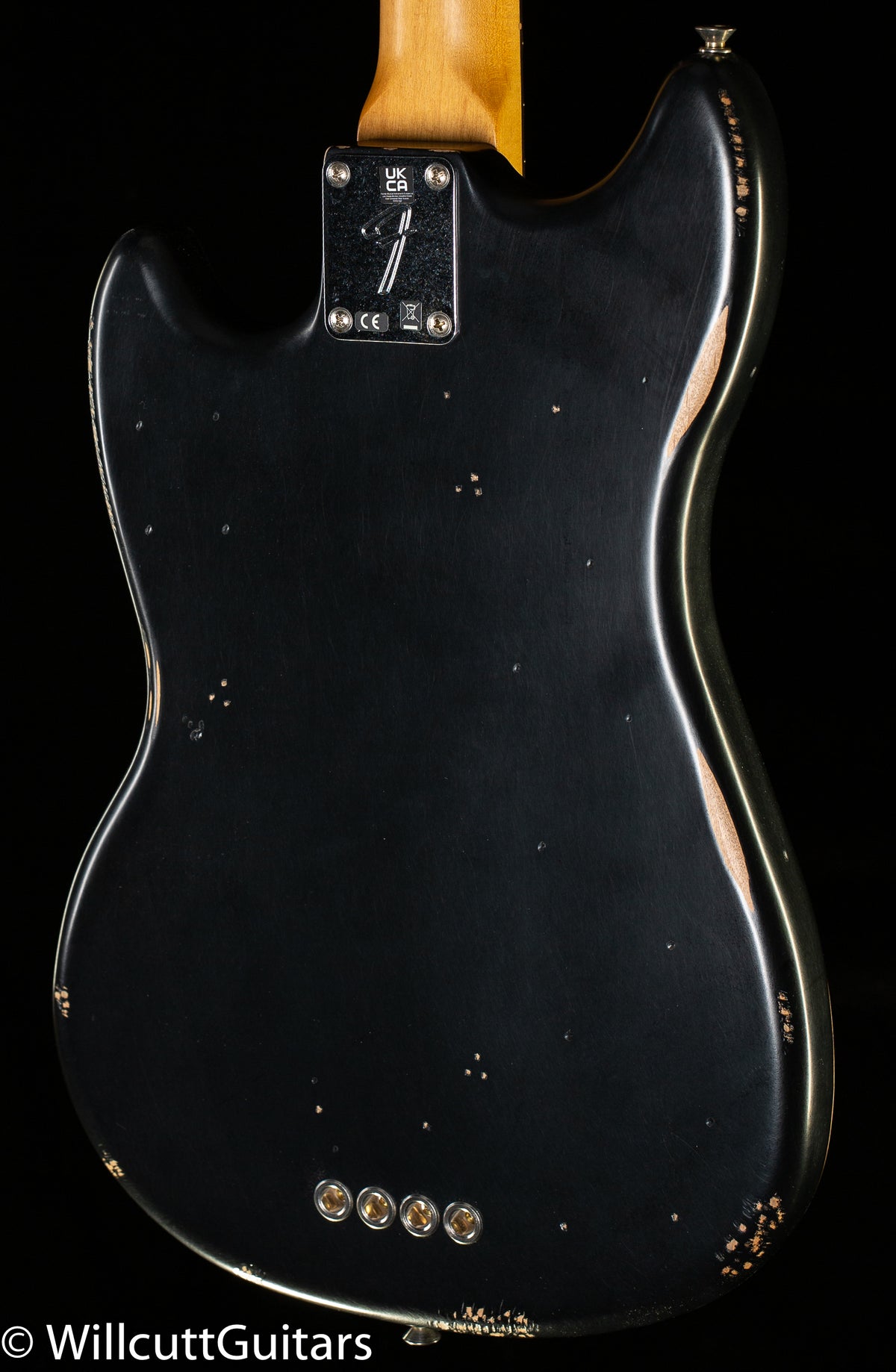 Fender JMJ Road Worn Mustang Bass Black (985) Bass Guitar