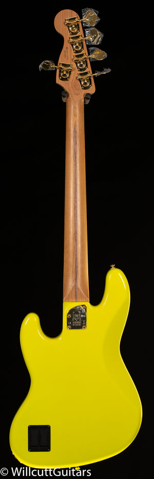 Fender MonoNeon Jazz Bass V Maple Fingerboard Neon Yellow (395)