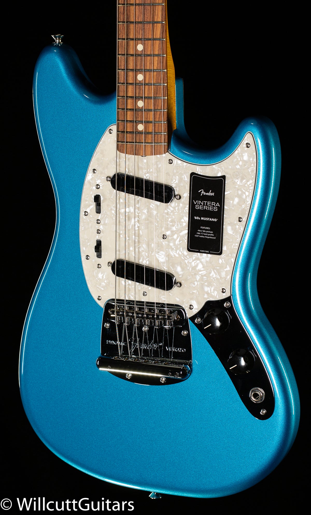 Fender Vintera '60s Mustang, Pau Ferro Fingerboard, Lake Placid Blue (261)